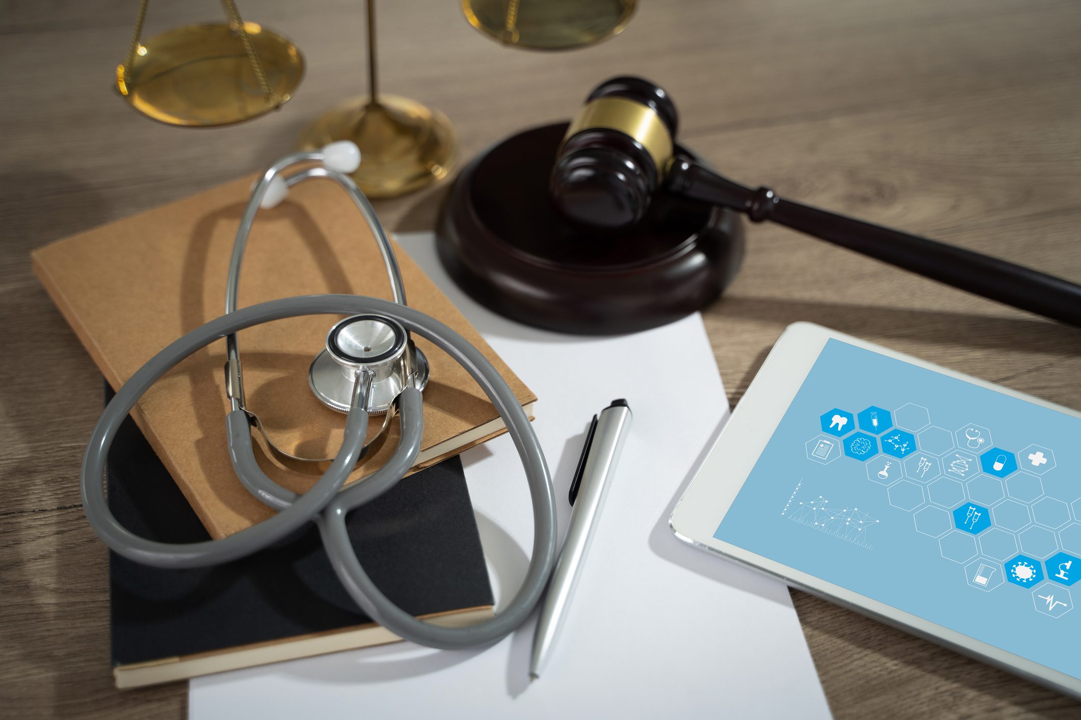 Medical and legal tools arrangement