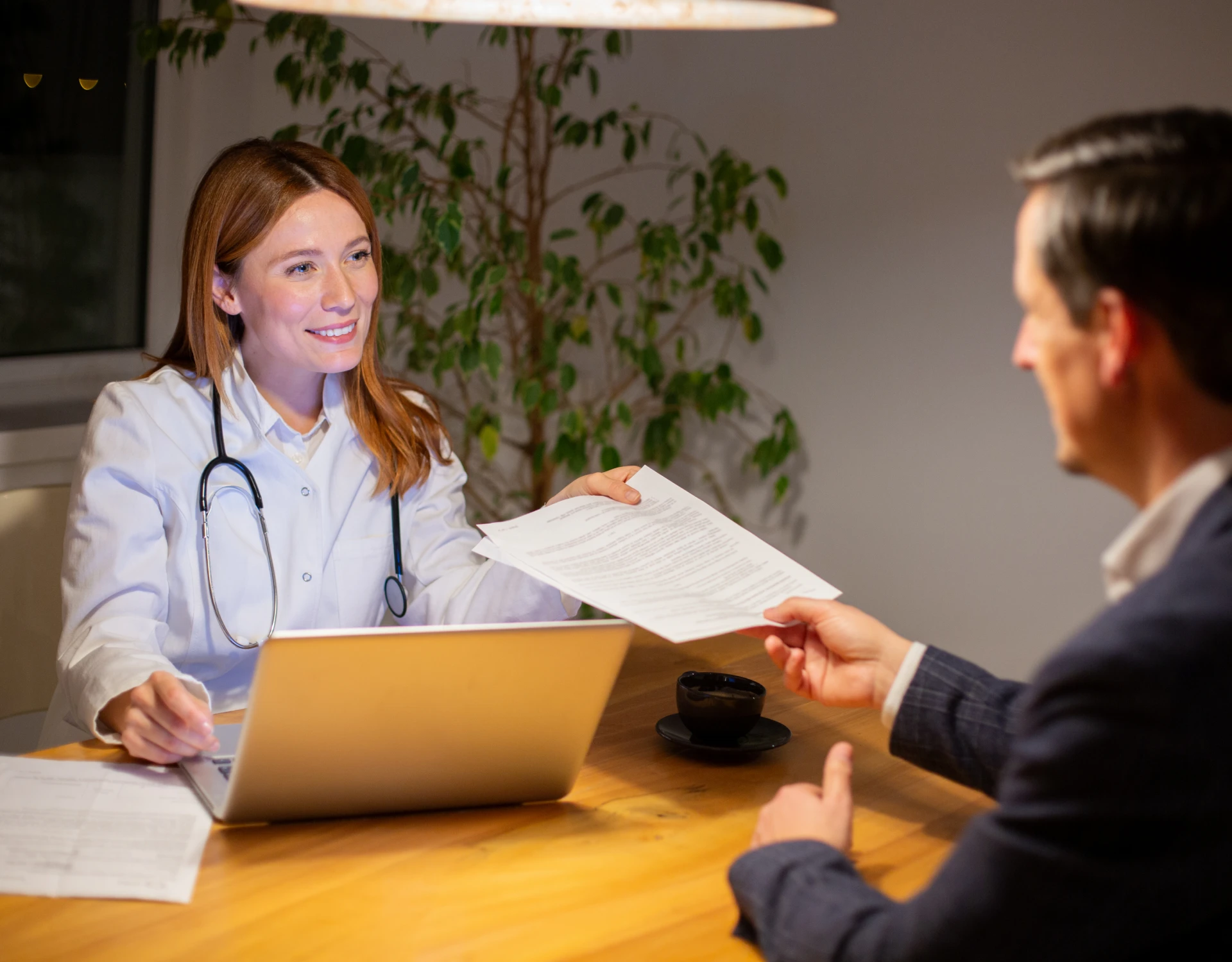 Medical consultation in office setting